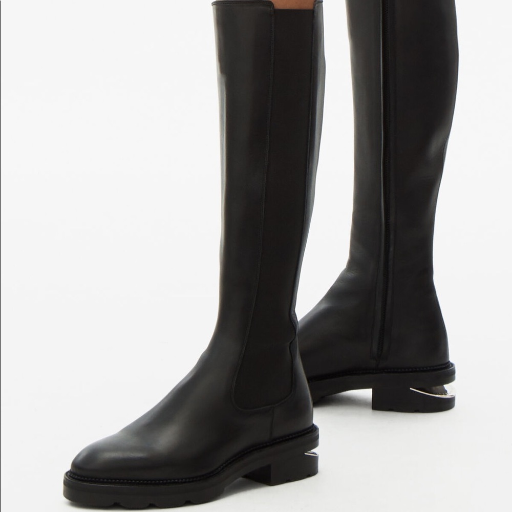 Alexander Wang
black leather riding boots
